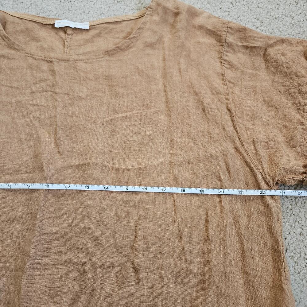 MILIO MILANO SLEEVE SIDE BUTTON DETAIL LINEN DRESS Small - Picture 9 of 11